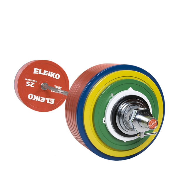 Штанга Eleiko в сборе для соревнований по пауэрлифтингу 435 кг цветная 3001364