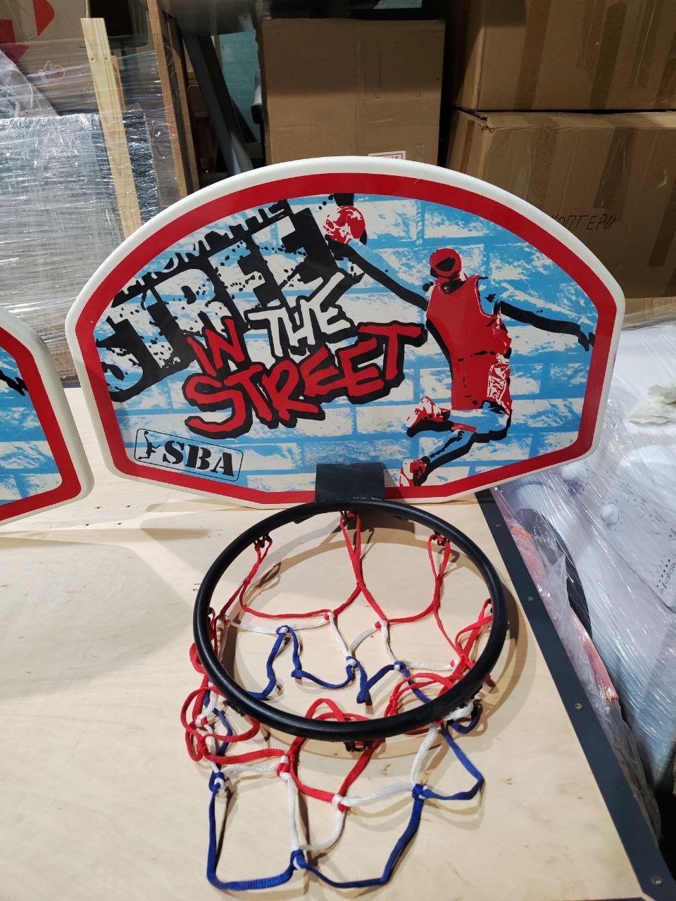 Баскетбольний щит SBA S881RB дитячий 66x46 см Уцінка 2