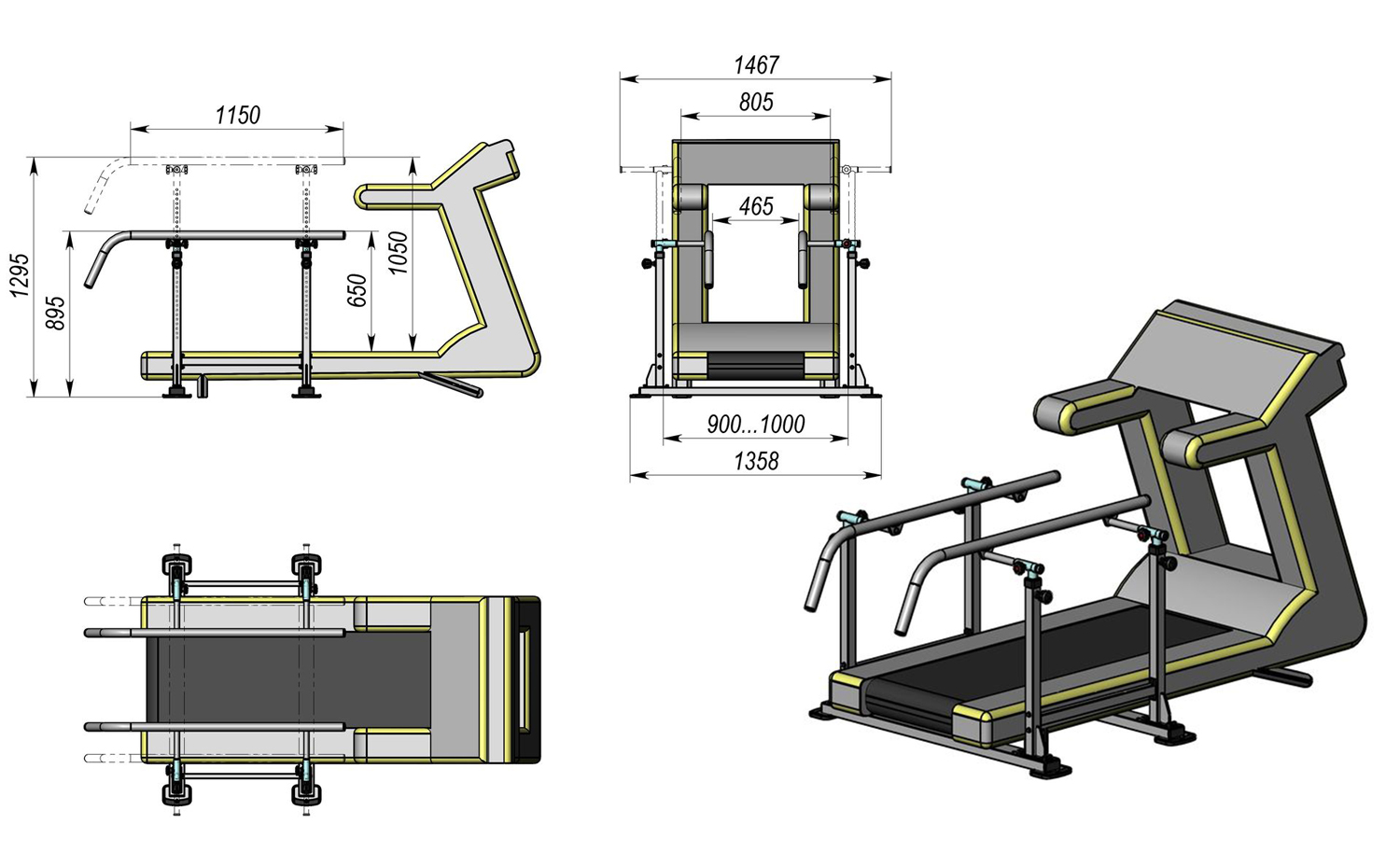 Поручні універсальні InterAtletika C3355