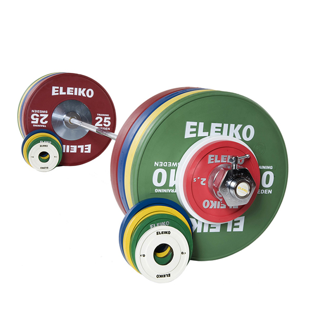 Відеоогляд Олімпійська тренувальна штанга Eleiko в зборі 185 кг кольорова жіноча 3001237