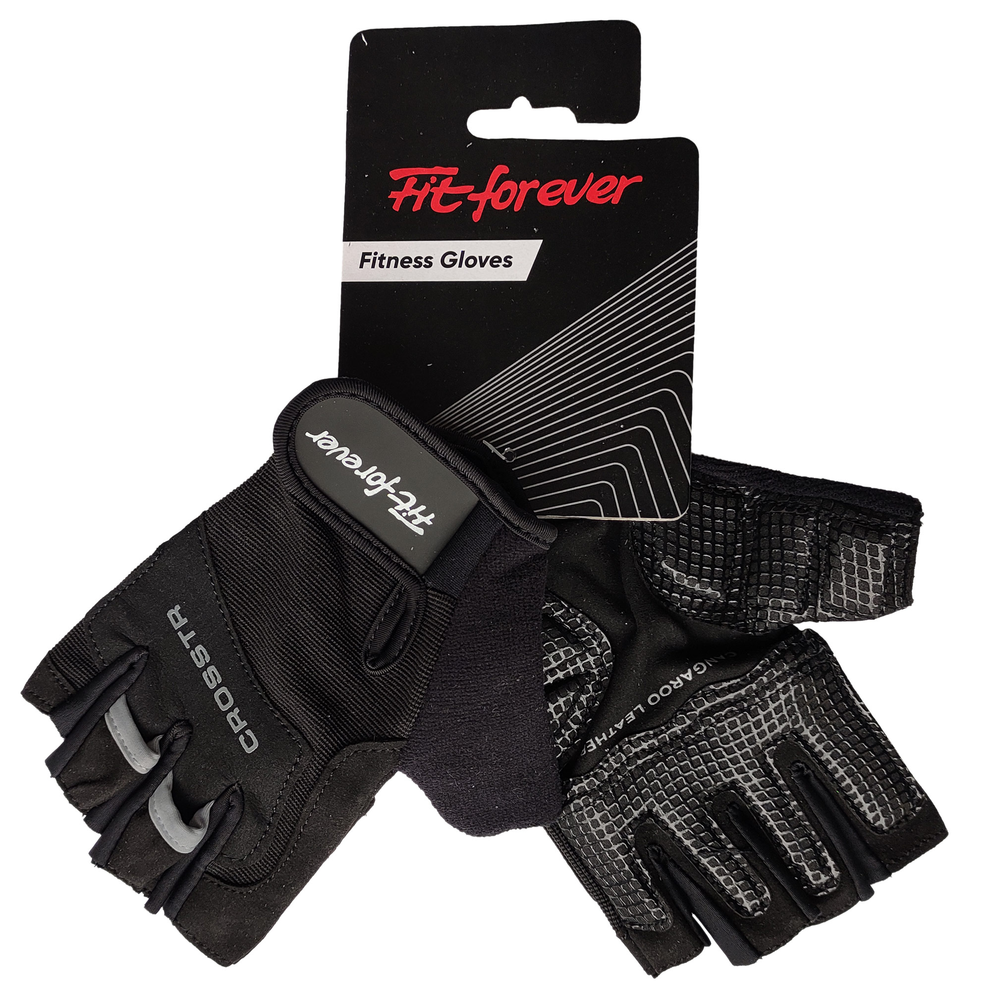 Перчатки для фитнеса Fit forever Cross AI-04-1262-C черный/серый S