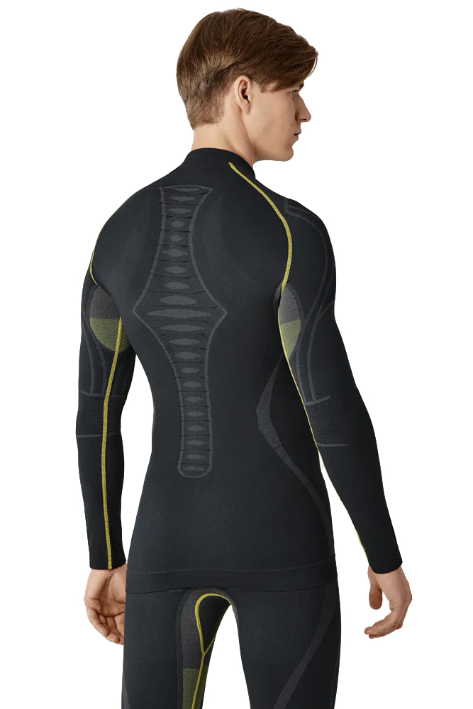 Термореглан Spaio Extreme W02 men черный-зеленый L
