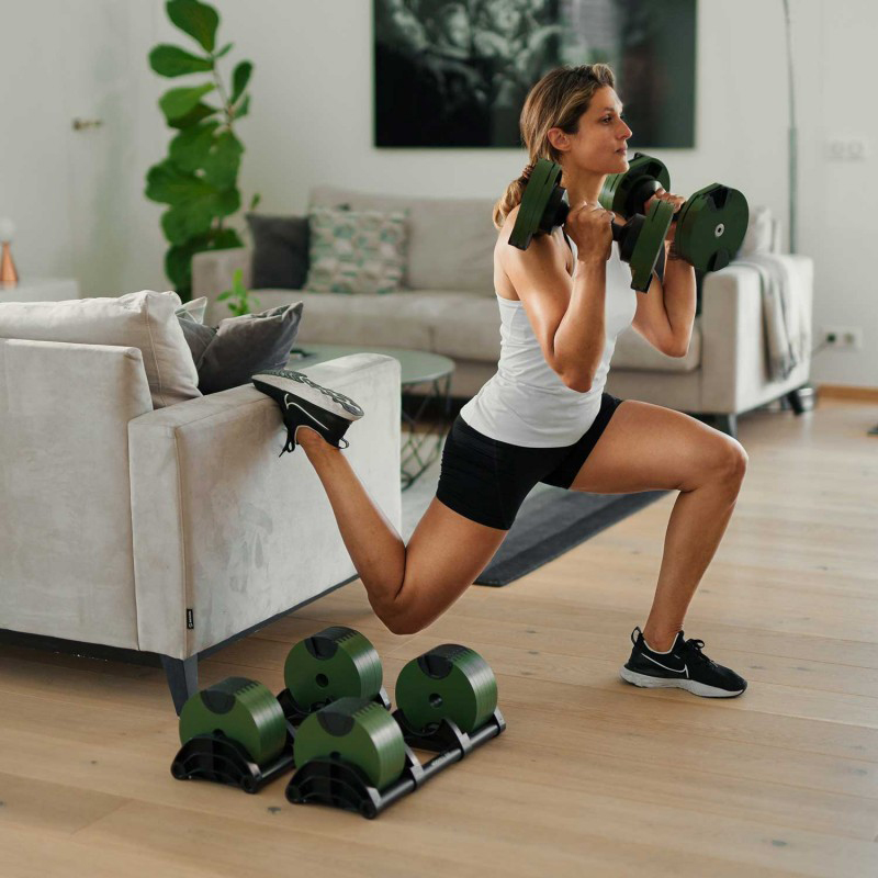 Фото Гантелі набірні NUO Nuobell Green 2-32 кг пара №6