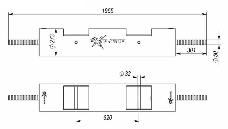 Логліфт Explode 61 кг KF403