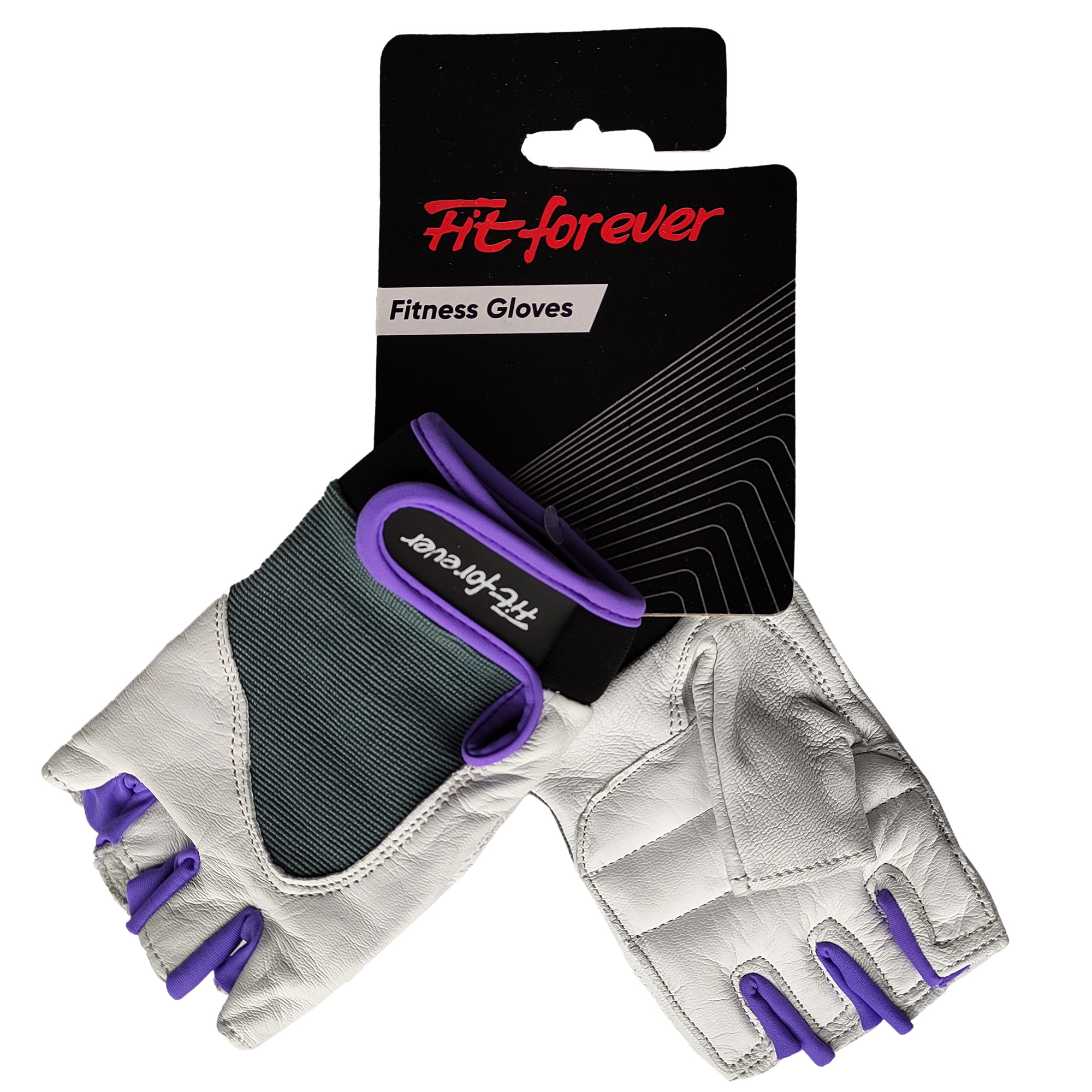Перчатки для фитнеса Fit forever True Target AI-04-1440-D белый/фиолетовый S