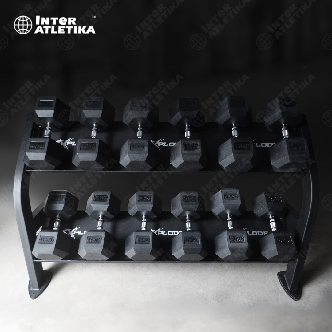 Фото Стойка под гексагональные гантели Explode KF312.1 (1 секция) №6