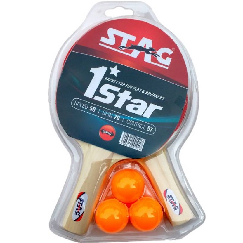 Набір ракеток і 3 кульки Stag One Star Play Set Two Bats