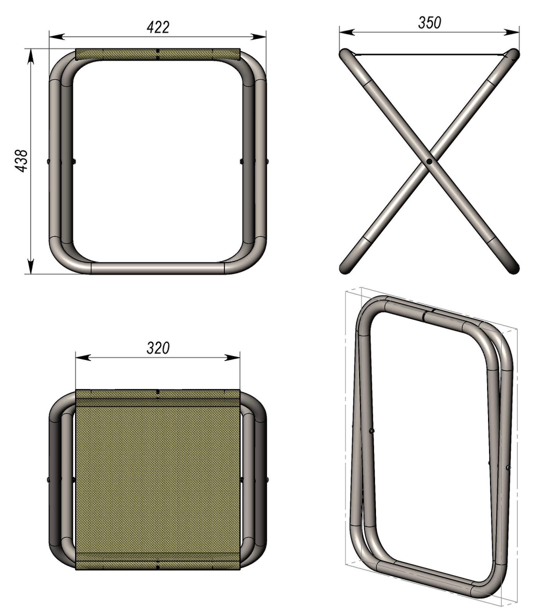 Стілець розкладний InterAtletika С3353