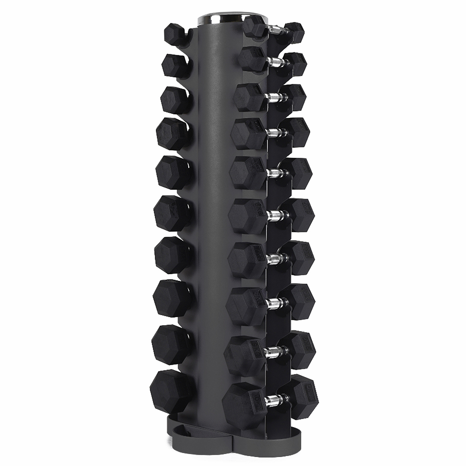 Стійка з набором гантелей 1-10 кг Pulsefitness 115F-AAB