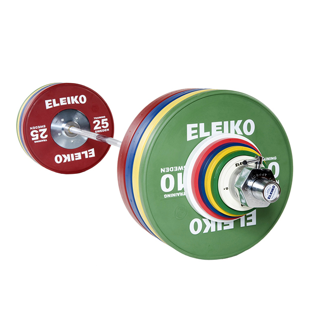 Відеоогляд Олімпійська тренувальна штанга Eleiko в зборі 190 кг кольорова чоловіча 3001238