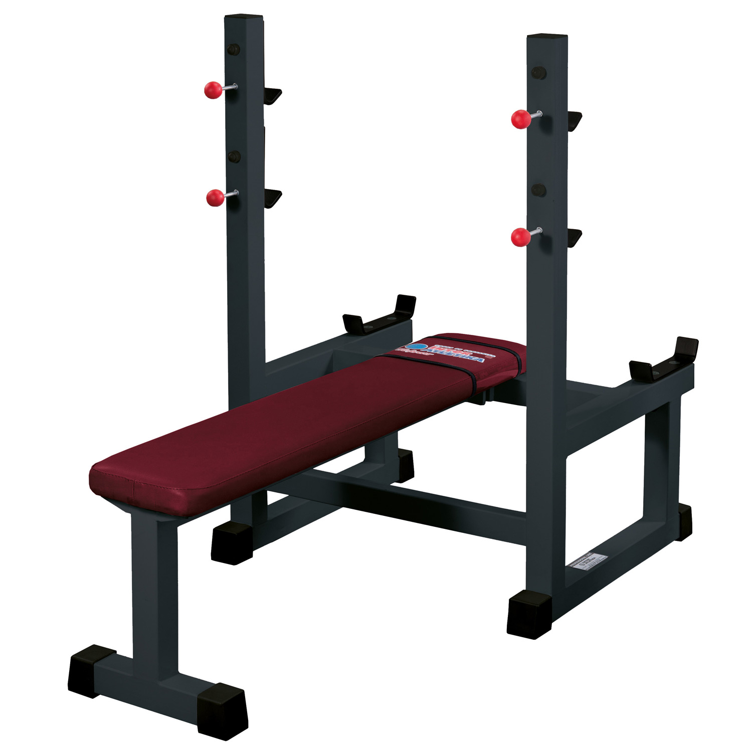 Скамья для жима горизонтальная (узкая) InterAtletikGym ST308