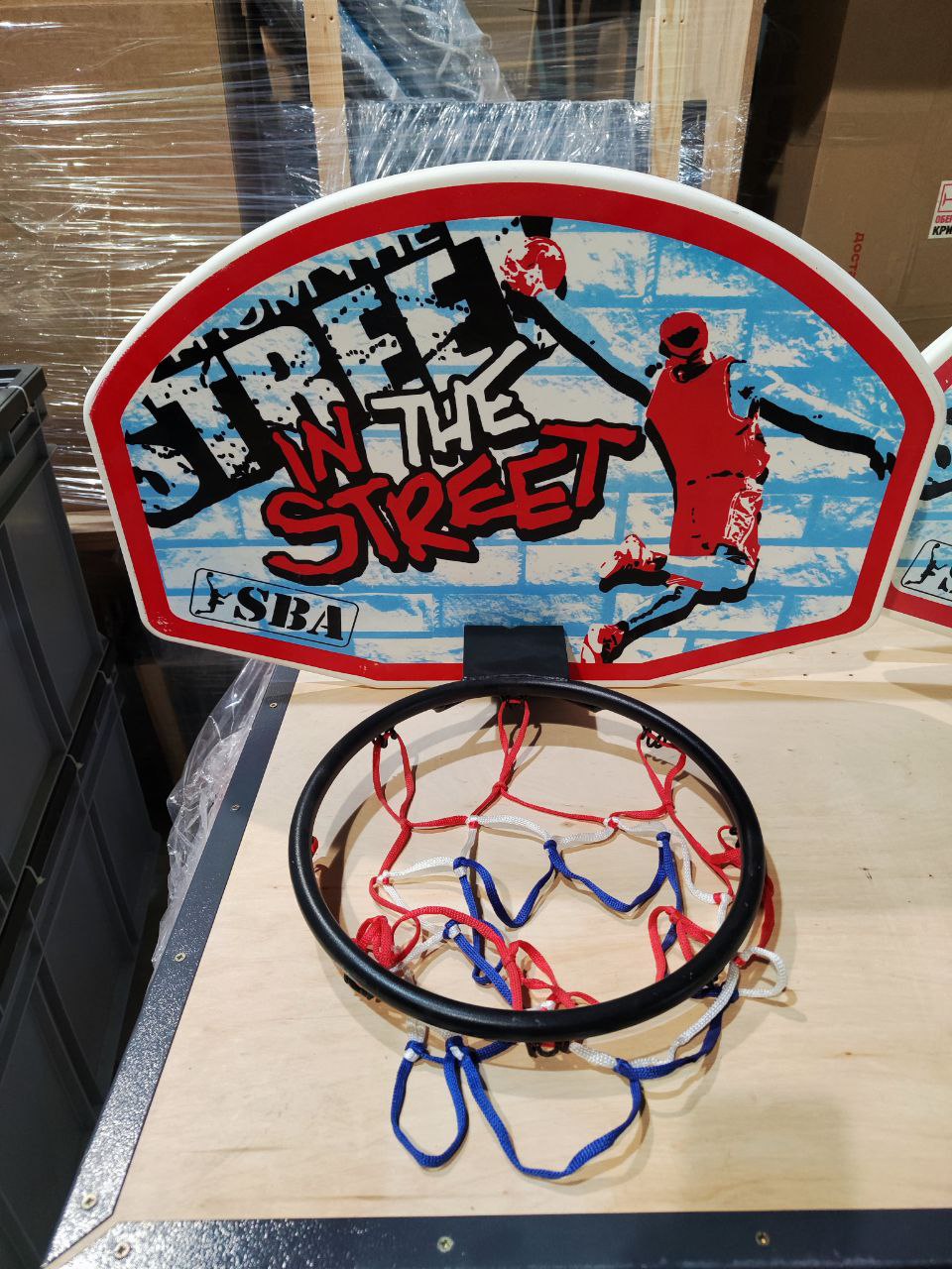 Баскетбольний щит SBA S881RB дитячий 66x46 см Уцінка 1