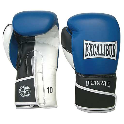 Фото Боксерские перчатки Excalibur Ultimate 551-03/12 12 унций синий/белый/черный №1